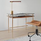 Mid-Century Art Display Mini Desk (36") &amp; Slope Office Chair Set