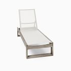 Portside Outdoor Textilene Chaise Lounge &amp; Syros Side Table (19") Set