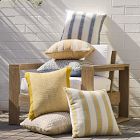 Banded Basketweave Indoor/Outdoor Pillow