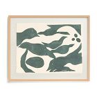 Swimming Birds Framed Wall Art by Minted for West Elm