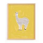 Sunshine Alpaca Framed Wall Art by Minted for West Elm Kids