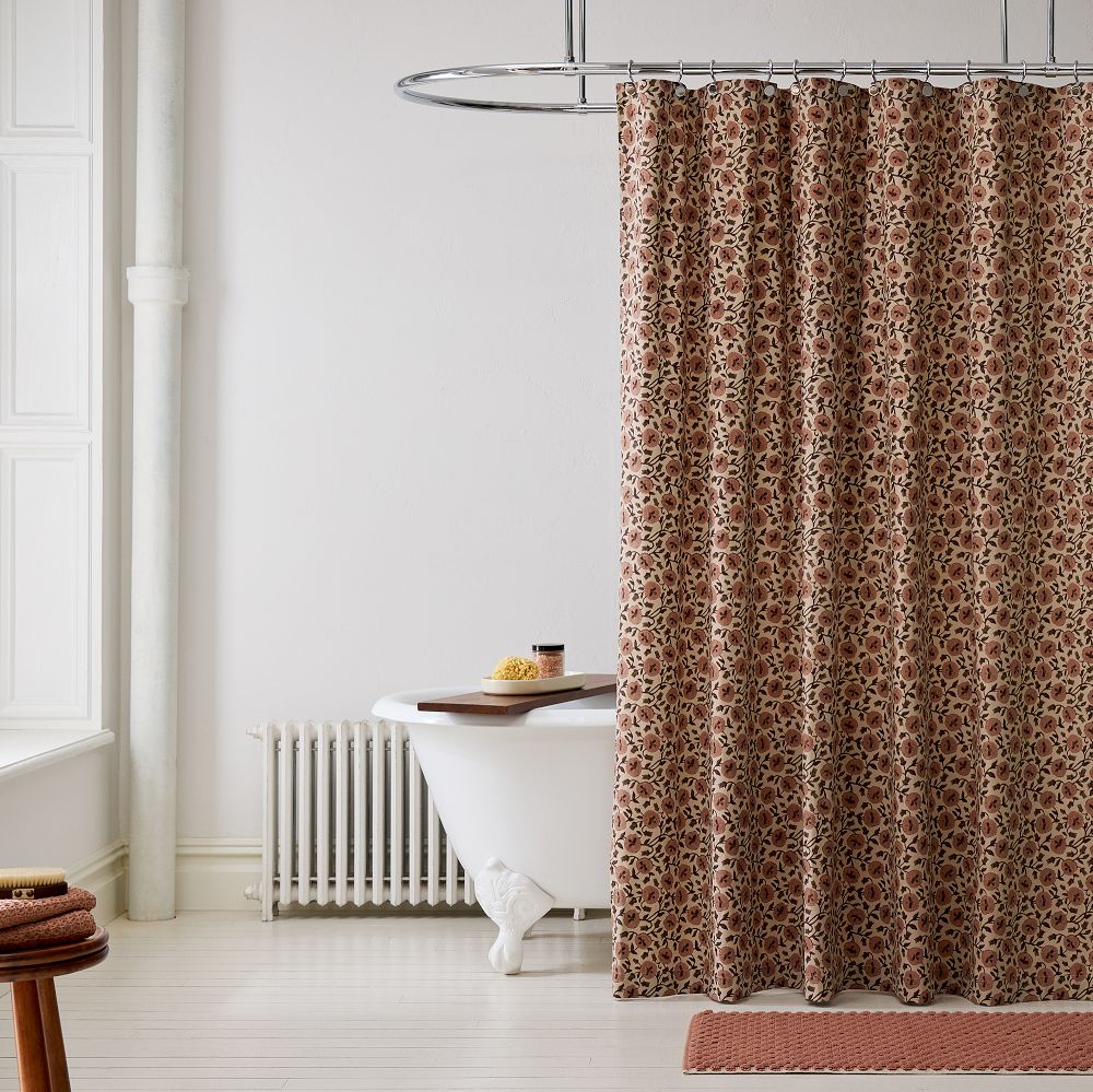 Laney Floral Shower Curtain - 72x74, Peony