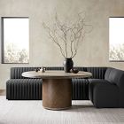 Anniina Channeled L-Shaped Dining Banquette (91&quot;&ndash;110&quot;)