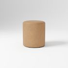 Open Box: Isla Leather Ottoman (17"W) - Ludlow Leather Cumin