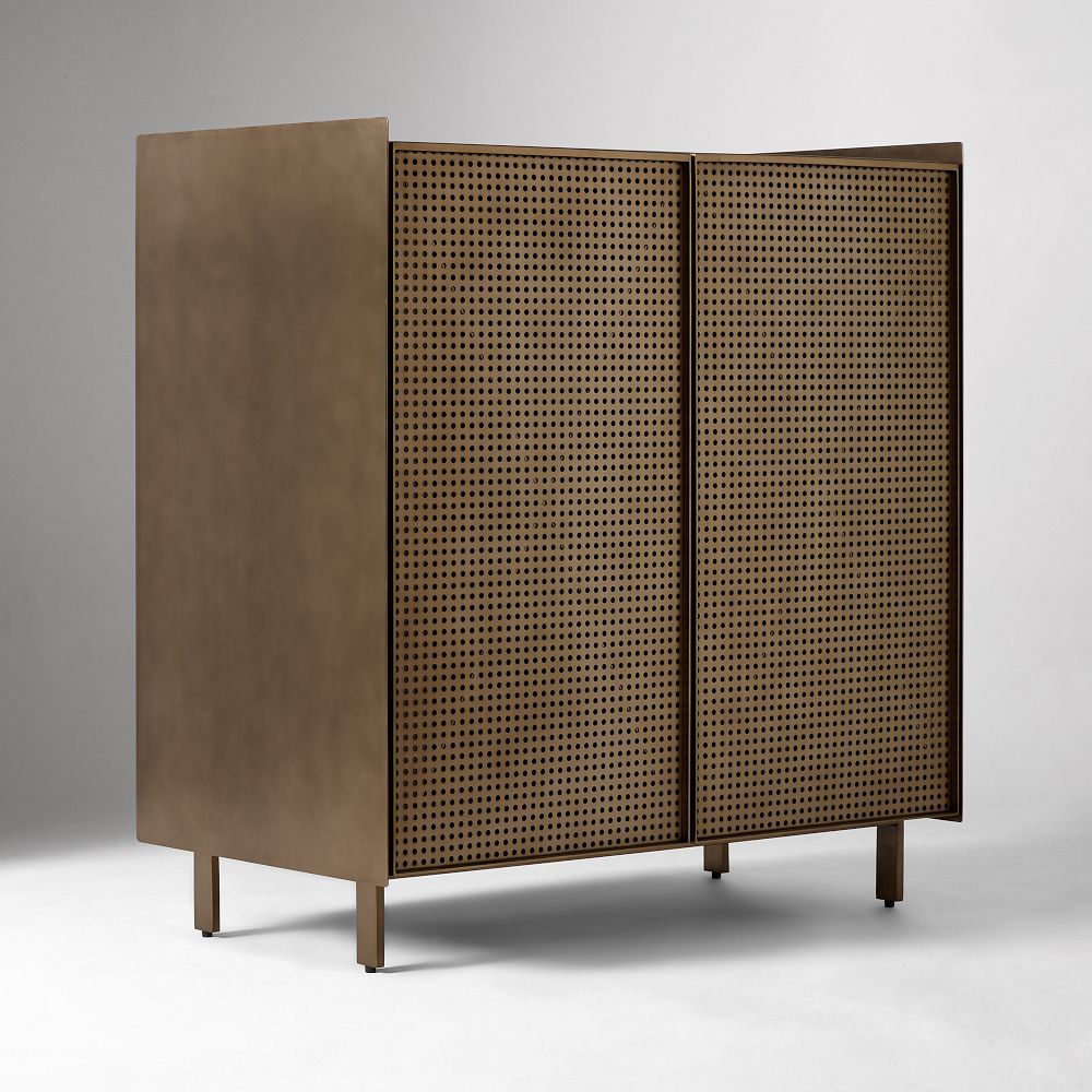 Locke Perforated Metal Cabinet (33")