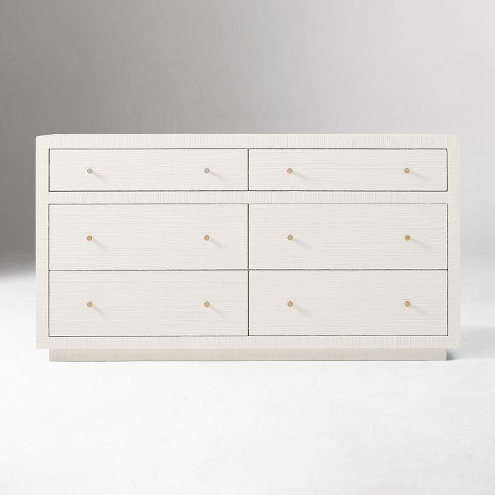 Mayson Painted Grasscloth 6-Drawer Dresser (60