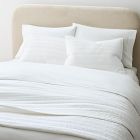 Dobby Ladder Stripe Coverlet &amp; Shams