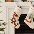 Felt Santa &amp; Sleigh Stocking