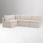 Vianna Slipcover Dining Banquette L-Shape (96"&ndash;140")