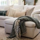 Chunky Herringbone Wool Pillow Cover