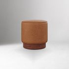 Hoffman Leather Pouf