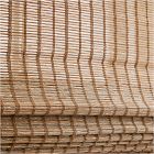 Custom Natural Fine Weave Unlined Roman Shade - Honeynut Cream
