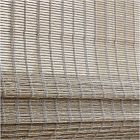 Custom Natural Fine Weave Unlined Roman Shade - Morning Dove