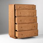Pierce &amp; Ward Burl Wood 5-Drawer Dresser (36")