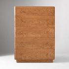 Pierce &amp; Ward Burl Wood 5-Drawer Dresser (36")