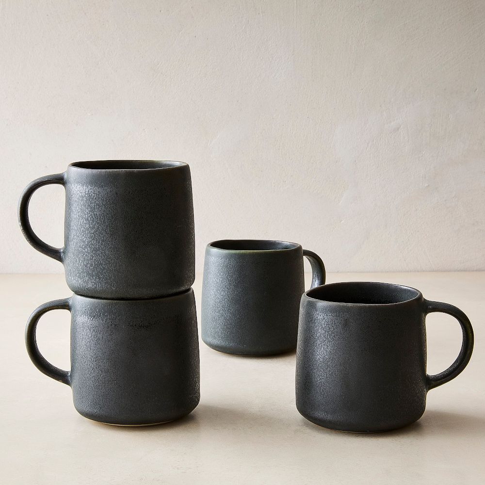 Kanto Stoneware Handled Mugs (Set of 8)
