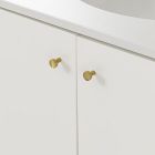 Harrison Set of 2 Vanity Hardware, Antique Brass