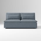 Open Box: Build Your Own Harmony Modular Sectional, Armless Double - Deluxe Velvet Graphite
