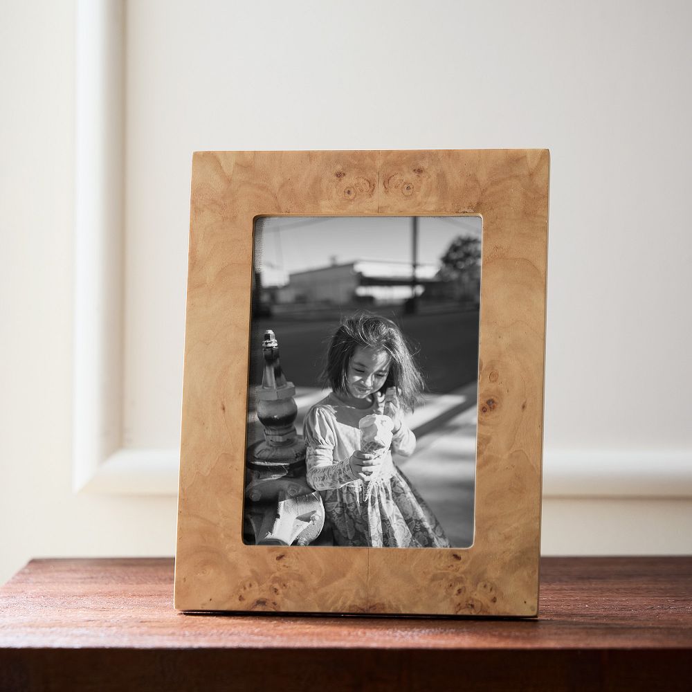 Burled Wood Tabletop Frame