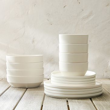 Modern Melamine 16-Piece Dinnerware Set