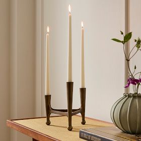 Pierce & Ward Brass Candleholder