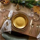 Pure Metallic Stoneware Salad Plate Sets