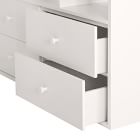 Milo Full Loft Bed w/ Desk - White