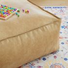 Vegan Leather Lounger Ottoman