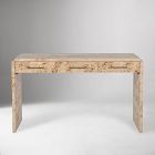 Finlo Burled 3-Drawer Desk (54")