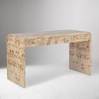 Finlo Burled 3-Drawer Desk (54")