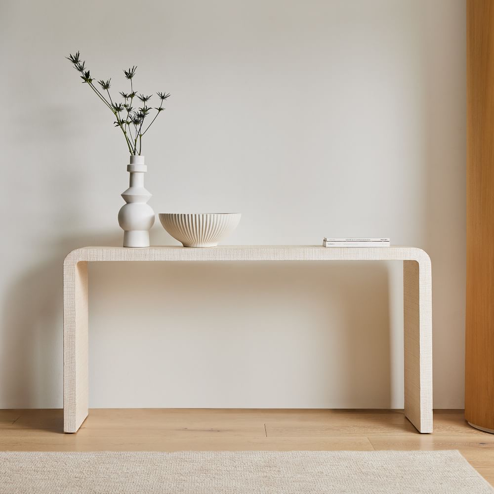 Solstice Painted Raffia Console (60")