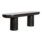 Contemporary Indoor/Outdoor Concrete Dining Bench (68")