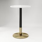 Orbit Restaurant Round Bar Table - Quartz