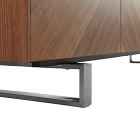 Chevron Walnut Media Console (79")