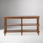 Maujer Spindled Wood Wide Bookcase (60")