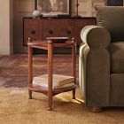 Pierce &amp; Ward Wood Tiered Side Table (18")