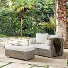 Coastal Outdoor Lounge Chair &amp; Ottoman Set
