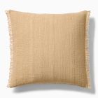 Textured Fringe Pillow Cover