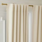 Custom Size European Flax Linen Blackout Curtain - Alabaster