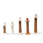 Alcantara Frederic Leather Wrapped Candle Holder