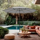 Premium 11' Round Outdoor Patio Umbrella - Rustproof Aluminum Tilt Frame