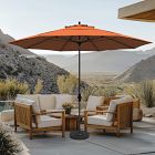 Premium 11' Round Outdoor Patio Umbrella - Rustproof Aluminum Tilt Frame