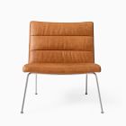 Angus Leather Slipper Chair