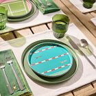 Fluted Acrylic Drinking Glasses