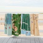 Beach Scene Beach Towel