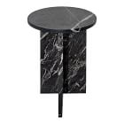 Angled Base Marble Side Table