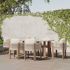 Portside Concrete Outdoor Dining Table (72") &amp; Porto Dining Chairs Set