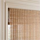Custom Natural Fine Weave Unlined Roman Shade - Honeynut Cream
