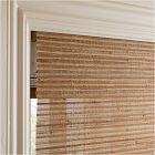 Custom Natural Mixed Weave Unlined Roman Shade