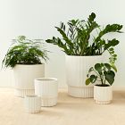 Fluted Ceramic Indoor/Outdoor Planters